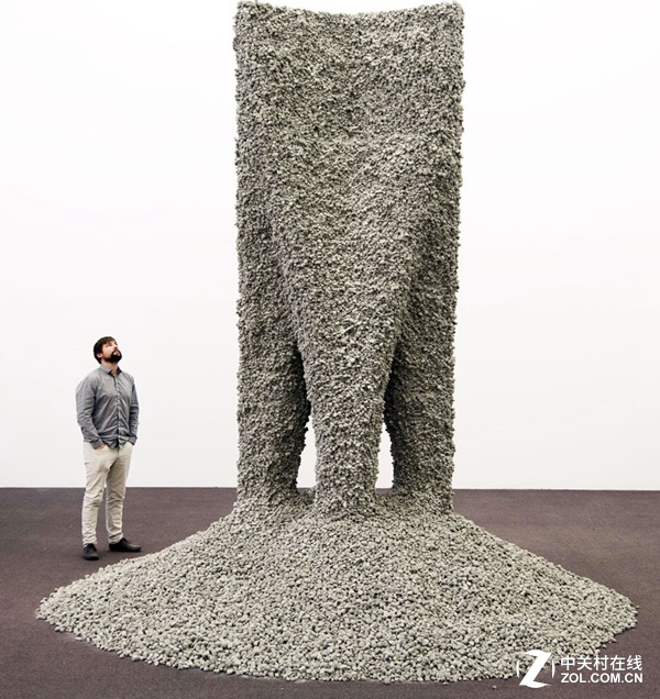 这座3D打印的巨型雕塑竟出自石子和绳子