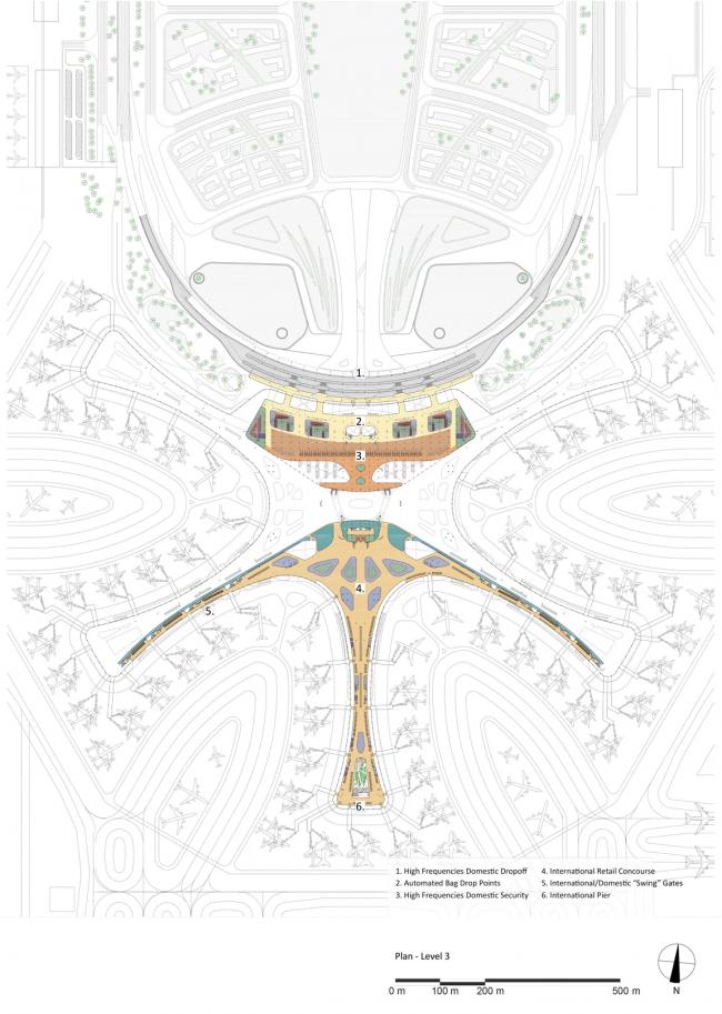 四层平面图▲ 屋顶平面图项目信息项目名称:北京大兴国际机场建筑师