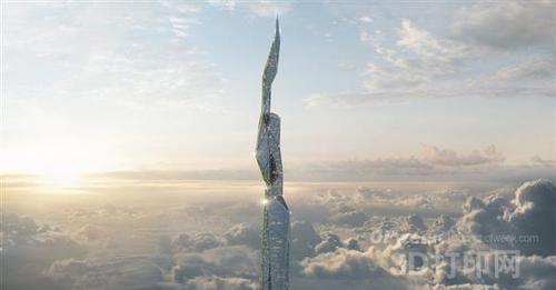 美媒：50年内人类可建造出4800米高、能抗霾的摩天大楼 BIM视界 第1张