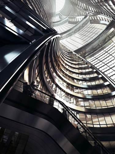 扎哈•哈迪德建筑事务所：世界最高中庭的丽泽SOHO BIM视界 第2张