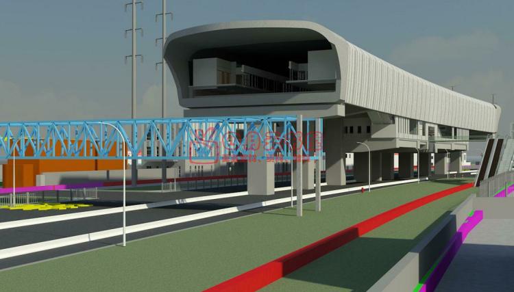 地铁站BIM项目revit模型 建筑结构土建机电设计设备管线综合REVIT地铁模型