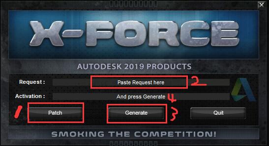 Autodesk2019全系列注册机，适合Revit2019/Navisworks2019/CAD2019等注册激活 X-FORCE免费绿色破解版(附序列号+使用教程) 32/64位