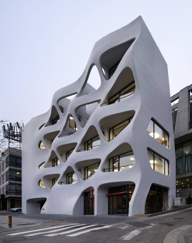 BIM建筑|动感海浪演绎城市景不雅：韩国首尔办公楼