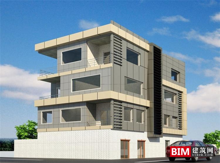 BIM资料|revit模型-创意办公楼BIM模型高级独栋建筑模型