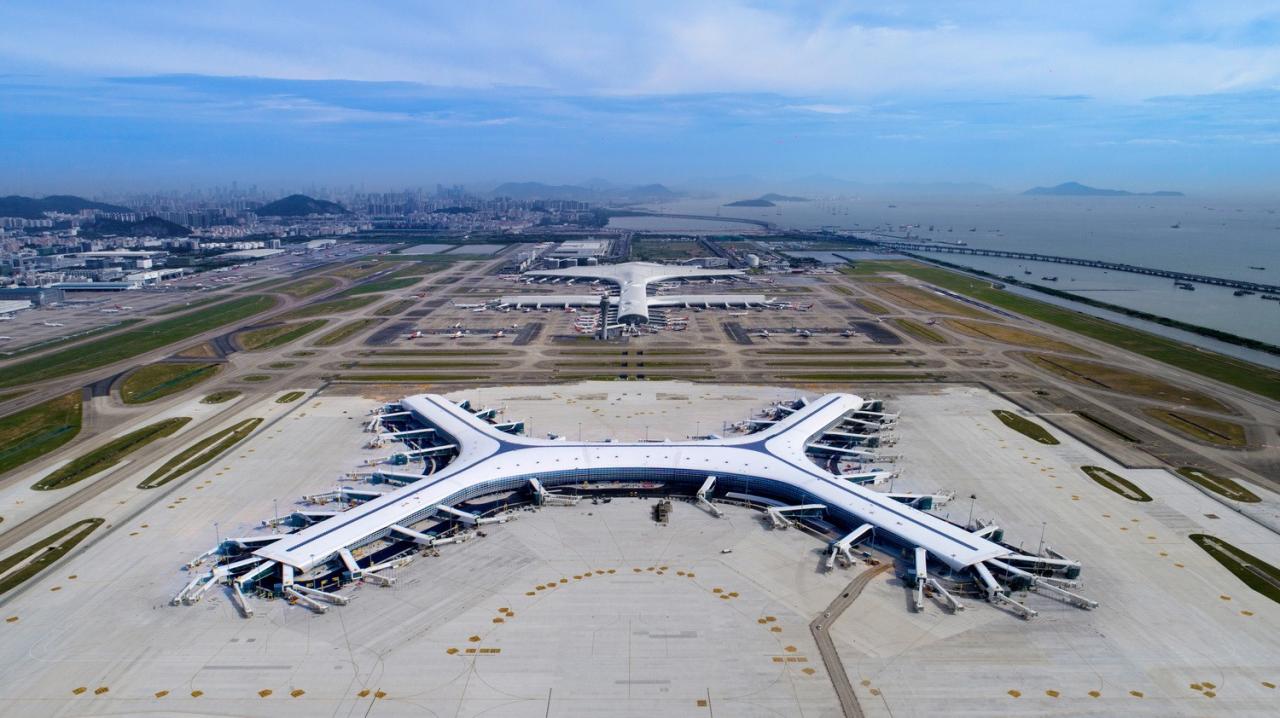 BIM建筑|航空建筑新标杆：深圳宝安国际机场卫星厅 / GDAD、Aedas、兰德隆与布朗