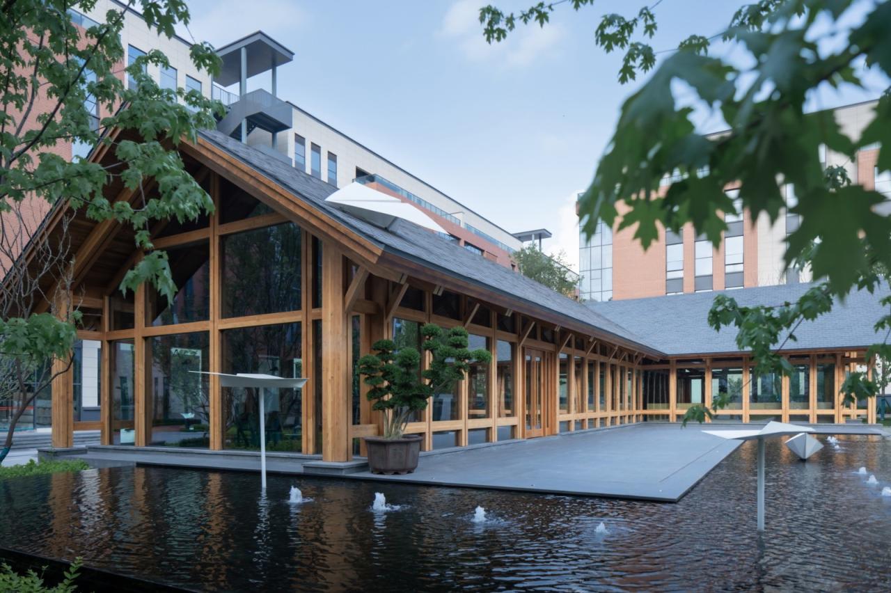 BIM建筑|谦逊朴实，但精工细琢的“暖建筑”：大地国际生命科学园咖啡厅 / 隽执科技
