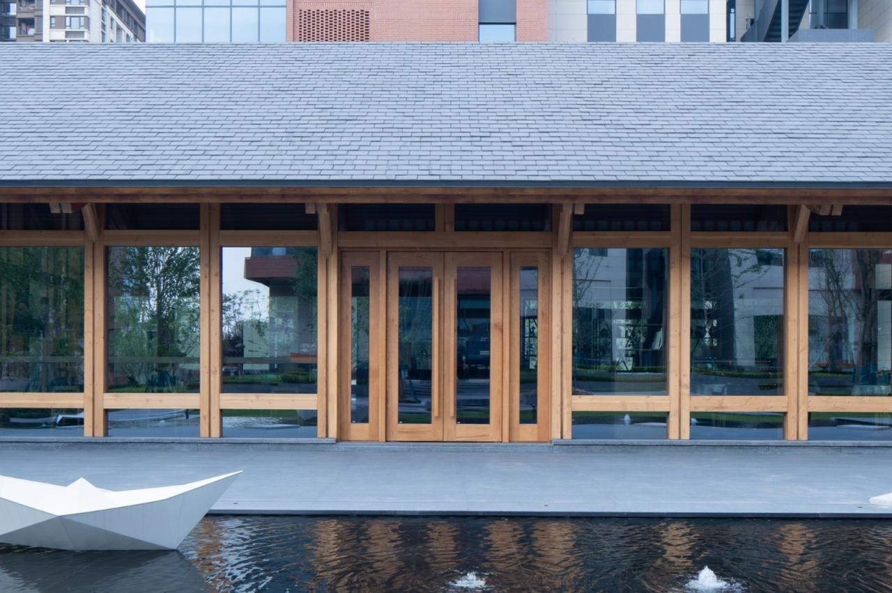 BIM建筑|谦逊朴实，但精工细琢的“暖建筑”：大地国际生命科学园咖啡厅 / 隽执科技