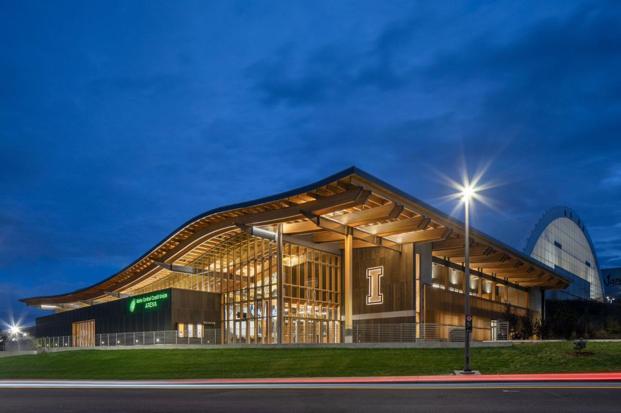 BIM建筑|爱达荷大学中央信用合作社体育馆 / Opsis Architecture