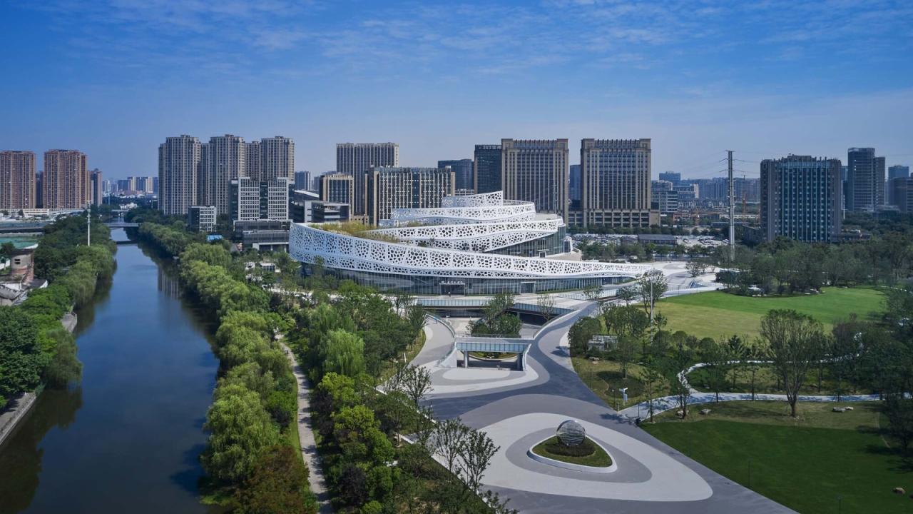 BIM建筑|杭州运河中央公园（二期）/ 浙江省建筑设计研究院