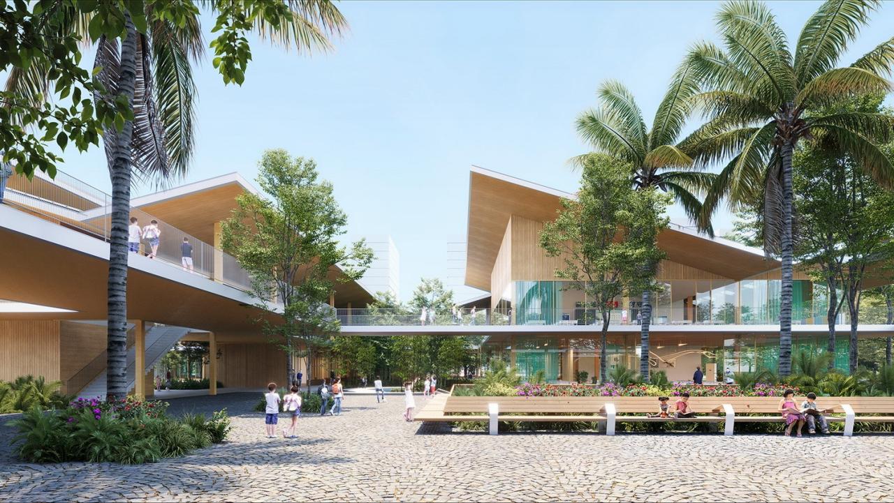 BIM建筑|九园学校：与自然共生的校园新场景 / TOPOTEK 1